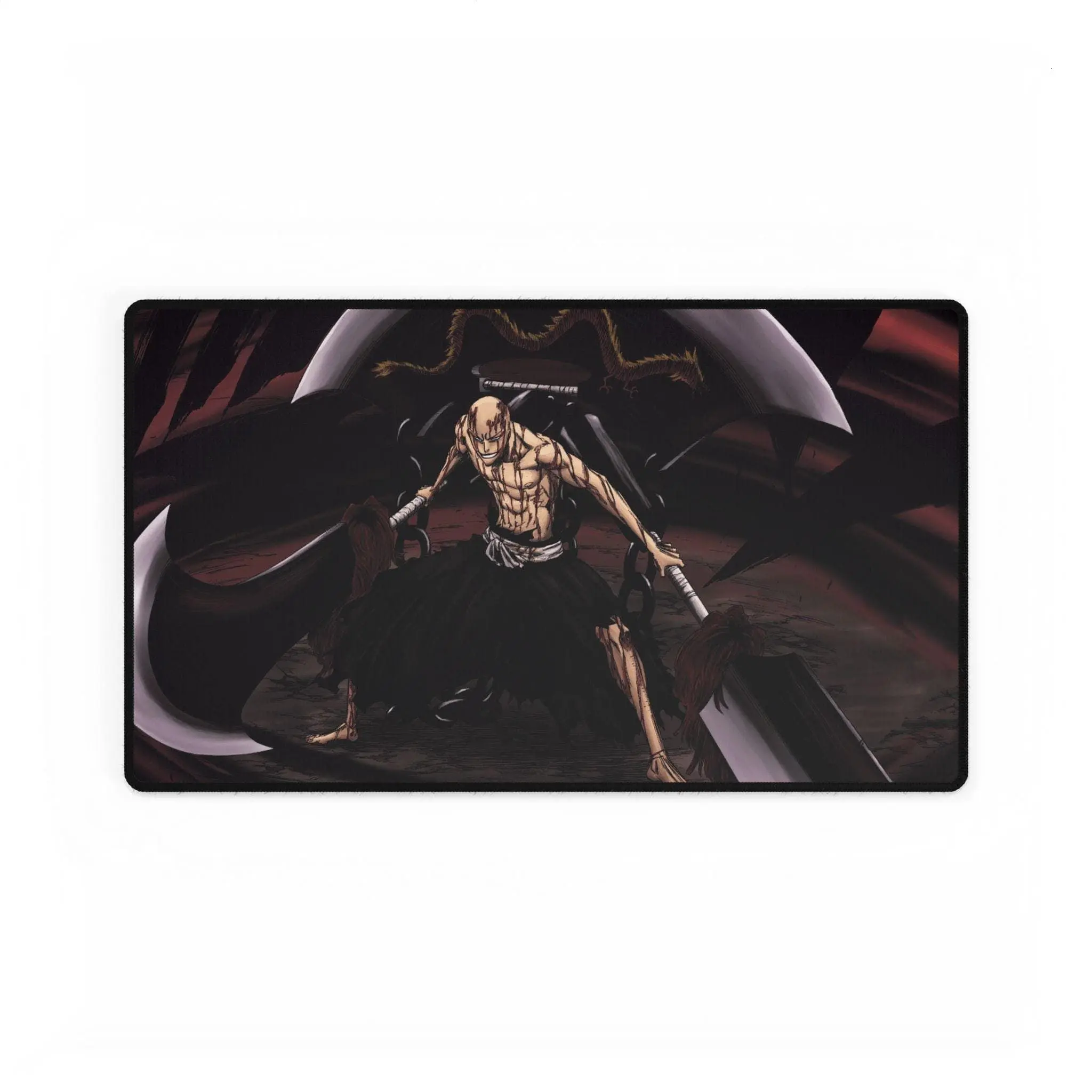 [Sale off up to 65%][Free Ship] Bleach Anime Desk Mat: Ikkaku Madarame Gaming Mouse Pad