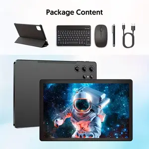 【TikTokShopHolidayHaul】Tablet 10.1 inches, 8GB RAM, 256GB ROM, Touchscreen, With Dual Camera, Bluetooth Keyboard, Case, Mouse, Stylus,5G, Type-c Charging Large Storage, Affortable Tablet, Portable, Cellphone Smartphone
