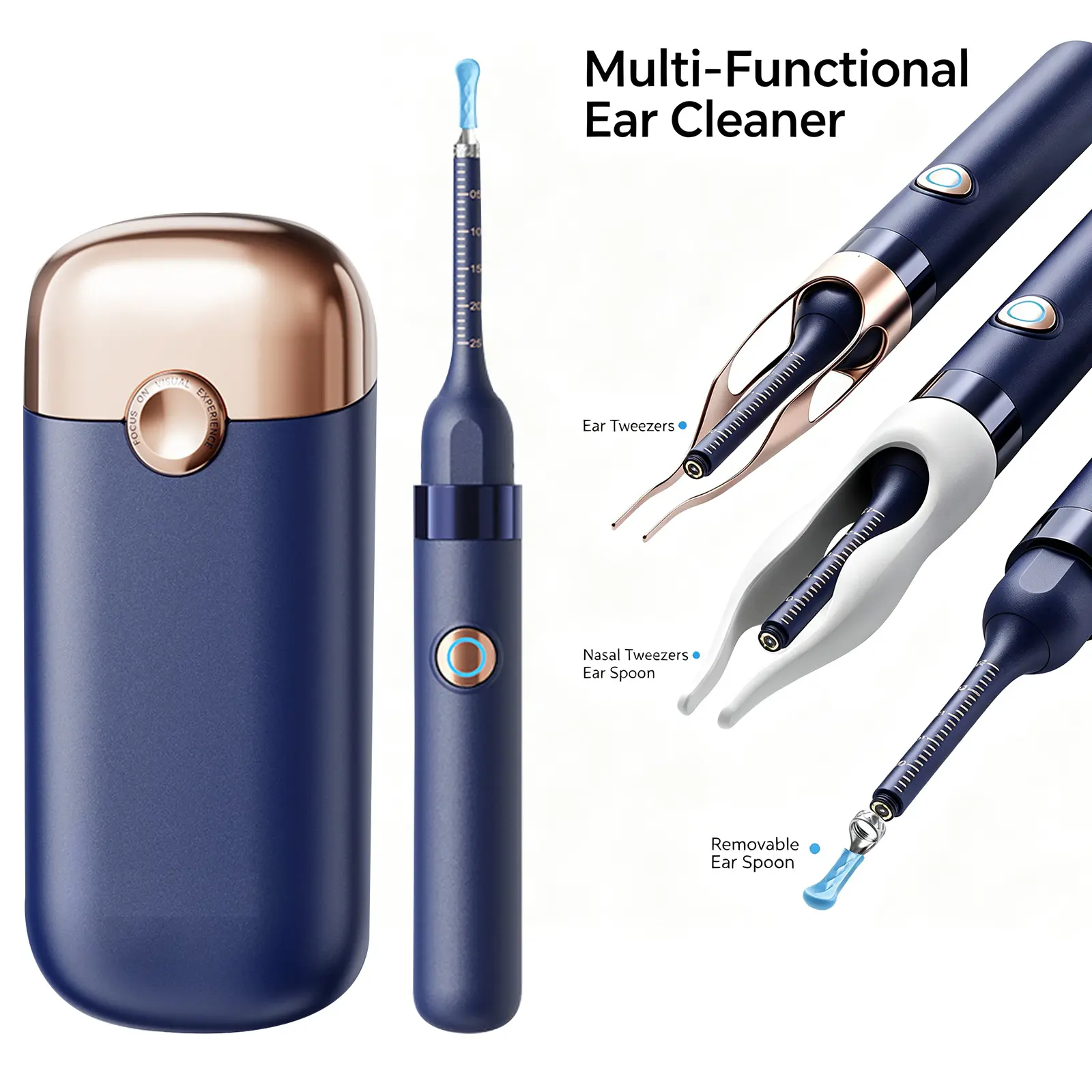 Ear Cleaner with Camera 1296P HD Visual Ear Wax Removal Kit  for Family Gifts