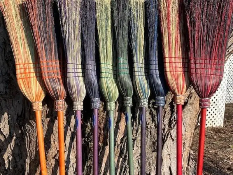 Meckleys Brilliant Brooms, Pick your color Handmade useful broom great housewarming gift Kitchen Broom, modern, utilitarian and sustainable