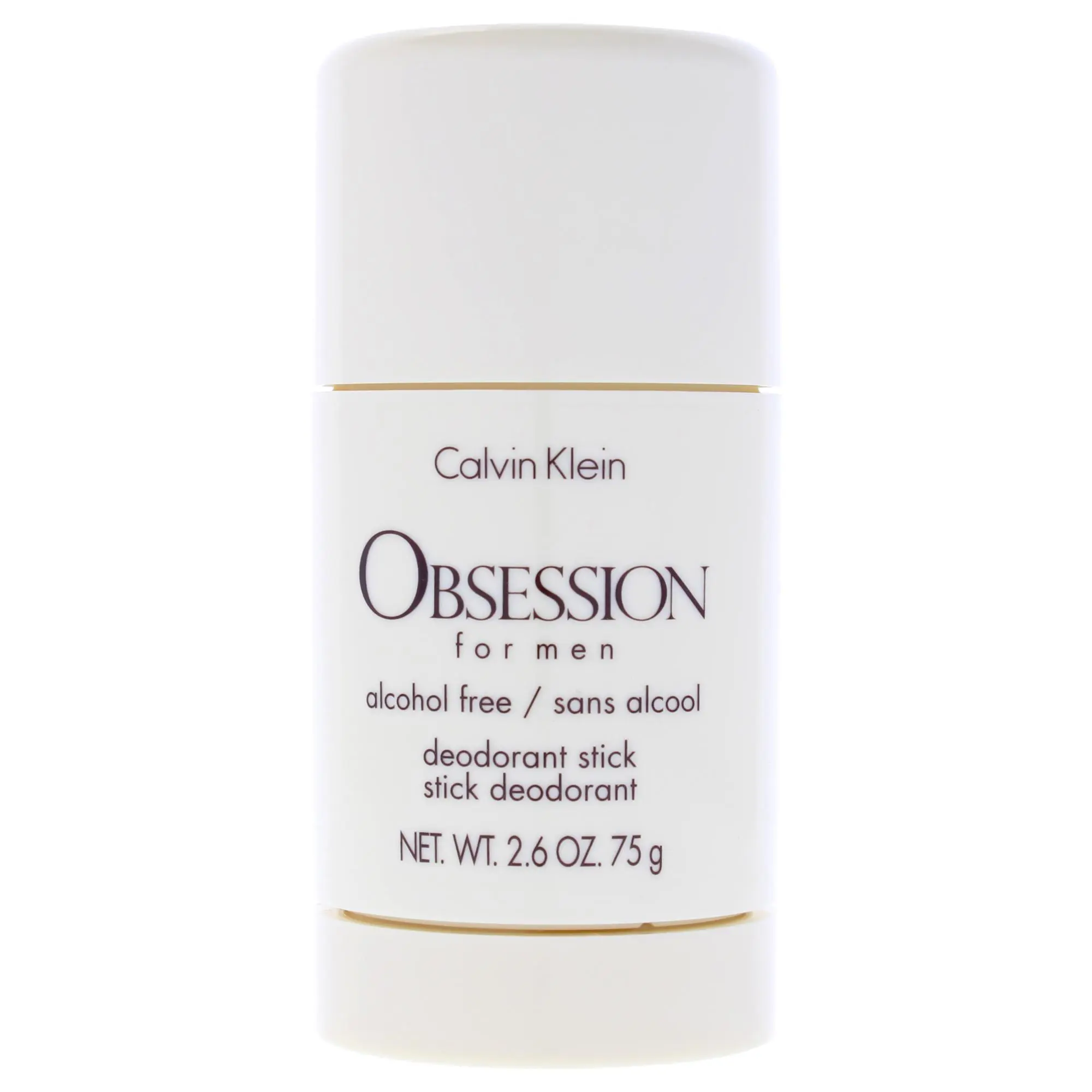 Calvin Klein Obsession Men's Scented Deodorant Stick - 2.6 oz (75 mL) with Floral Aroma, Daily Fragrance for Men