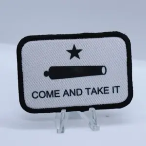 come take it Texas flag 2nd amendment removable patch 2"x3" morale patch with hook and loop backing