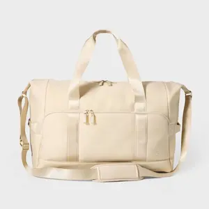 Faux Neoprene Weekender Bag - All In Motion - Cream Faux Neoprene Weekender Bag - All In Motion - Cream