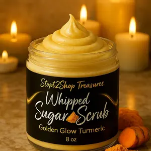 Golden Glow Turmeric  Whipped Sugar Scrub Soap!