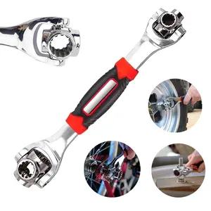 52 in 1 Socket Wrench Tool,Universal Wrench with Multifunction 360 Degree Rotating Head,Combination Wrench Set,Spanner Tool for Home and Car Repair.