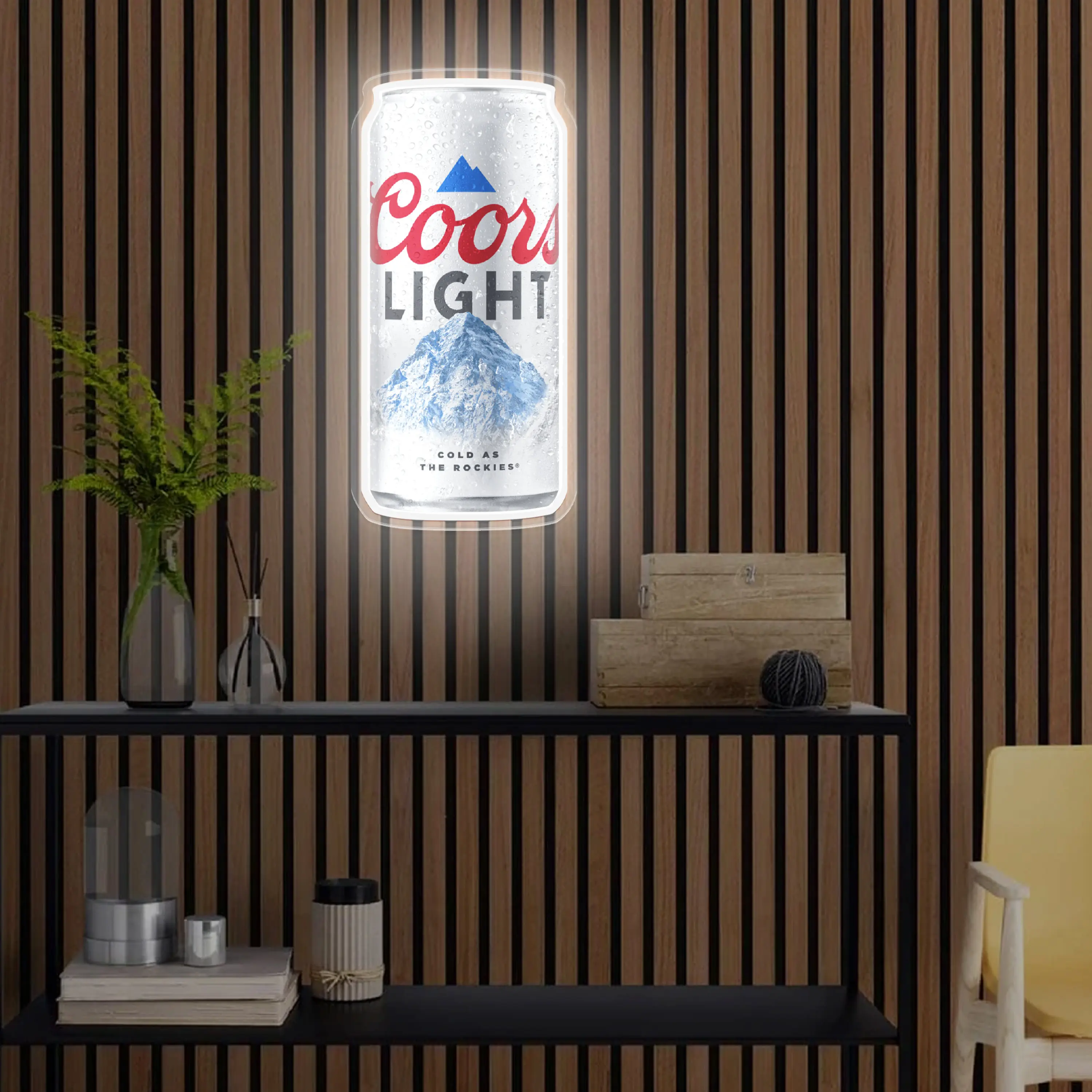 Blue Mountain Coors Light Neon Sign Cool Beer Bar WALL Decor Man