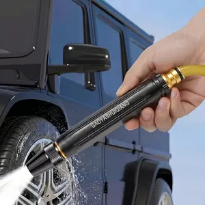 1pc Portable High Pressure Water Hose Nozzle Spray, Adjustable Garden Hose Nozzle Spray Car Washing And Pet Cleaning Tools