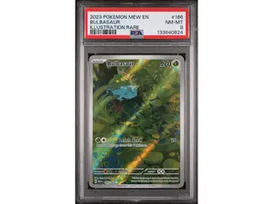 2023 Pokemon Mew Illustration Rare Bulbasaur #166 PSA 8