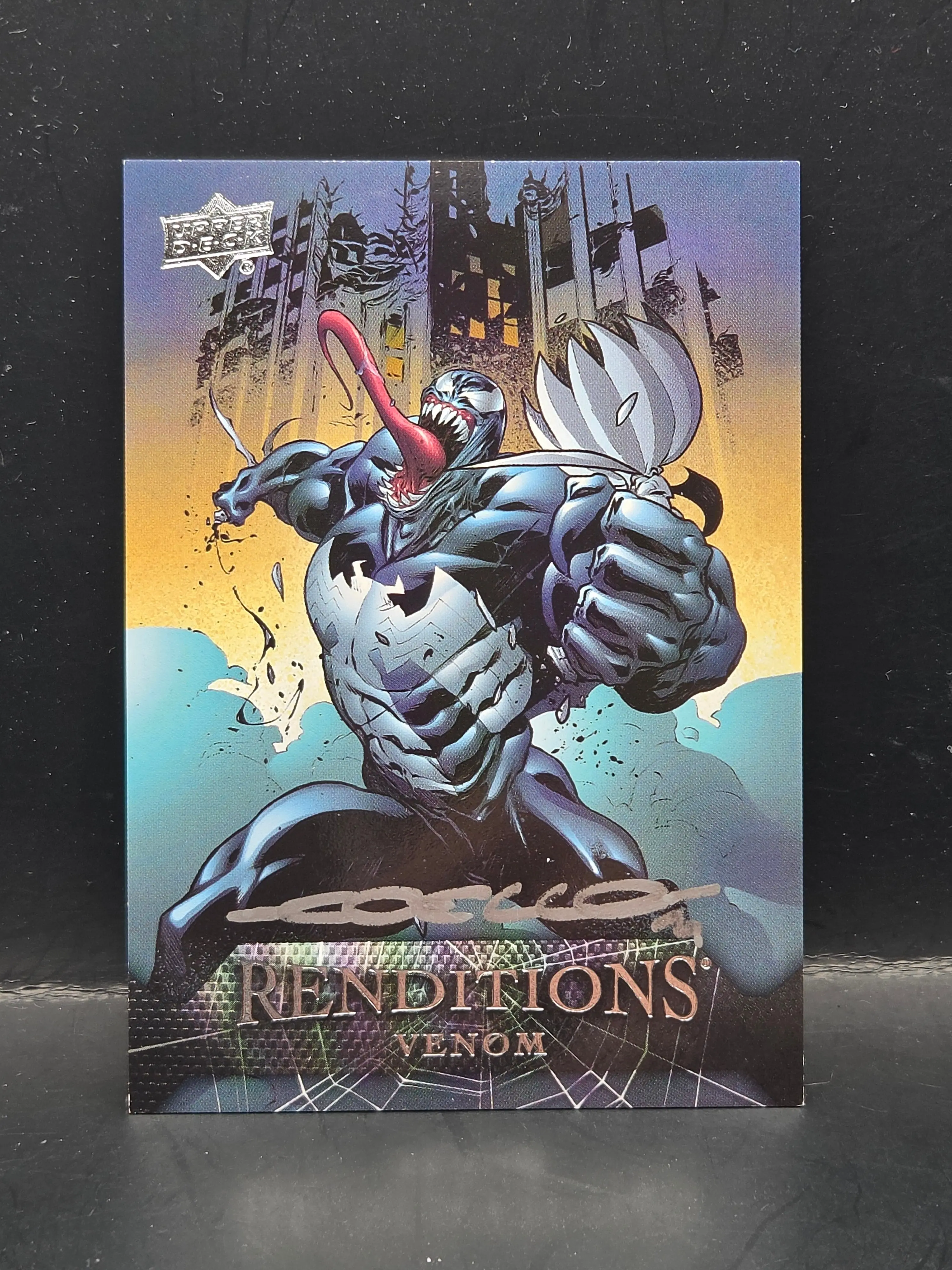 #24 Venom 2024 Upper Deck Marvel Spider-Man Renditions nonsport AUTO