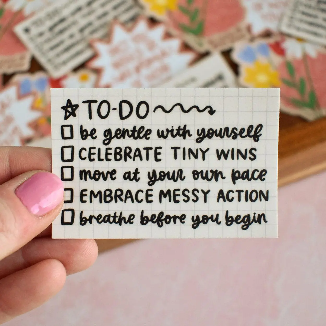 Gentle To Do List Sticker