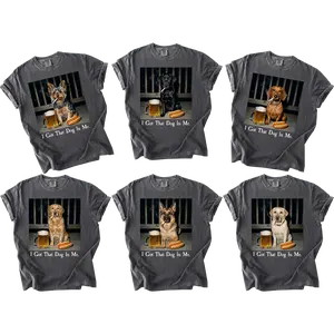 Comfort Colors Funny Dog Shirt 50+ Breeds, I Got That Dog In Me Tee, Yorkie, Dachshund, Goldendoodle, German Shepherd Dog Smoking Graphic, Sarcastic Dog Dad Gift, Vintage Meme Shirt