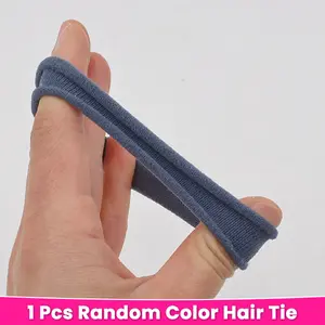 Not for Sale-1 Pcs Random color Nylon Hair Rings Women Basic High Elastic Hairbands Rope Bling Hair