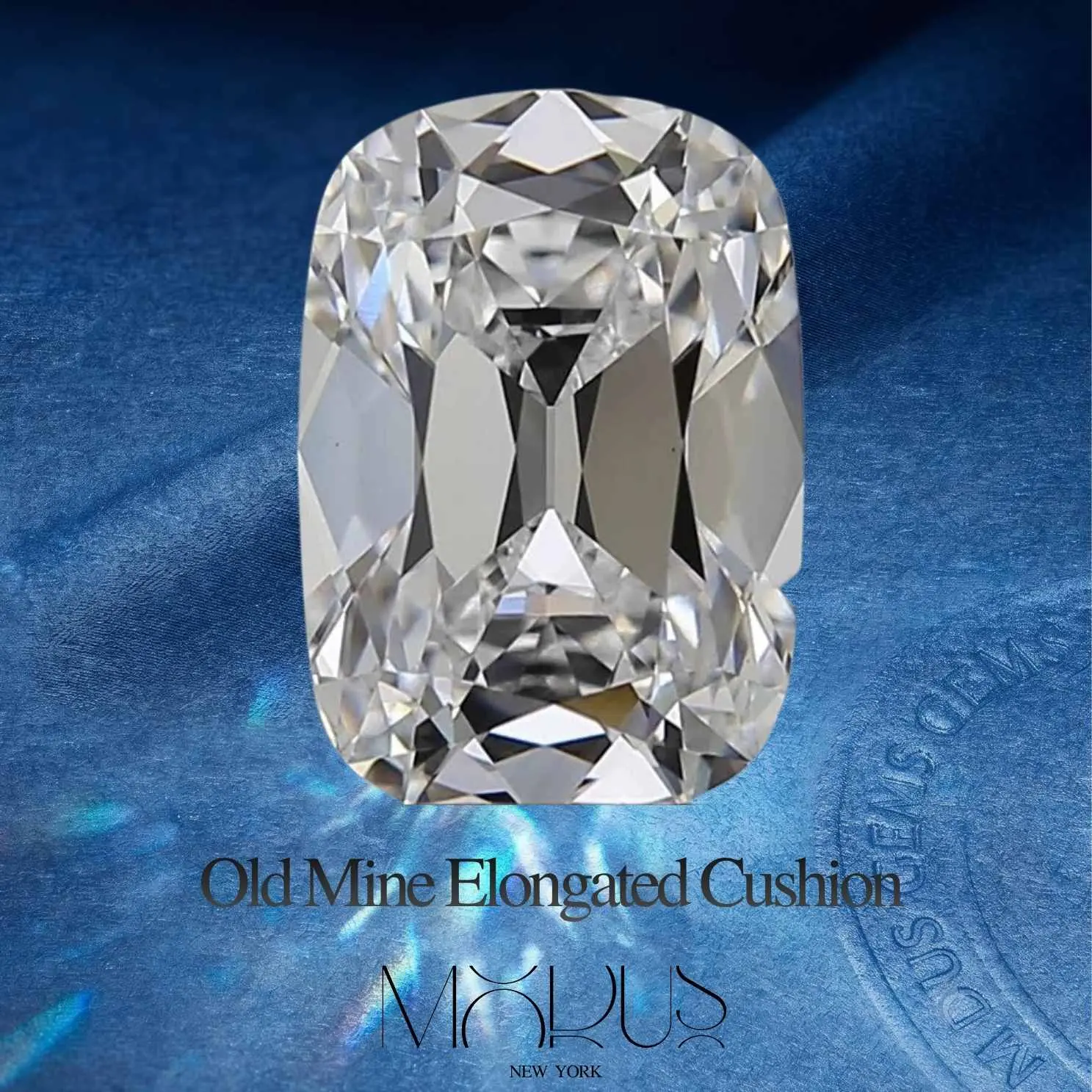 4Ct Old Mine Elongated Cushion Lab Grown Diamond IGI Certified Premium Diamond Single Loose Stone