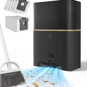 Touchless Vacuum Automatic Dustpan, Bagged Design with Replaceable Dust Bags, Up to 3-Month No Cleaning, 26,000Pa Powerful Suction, One-Touch Auto & Manual Mode for Pet Hair Kitchen & Salon