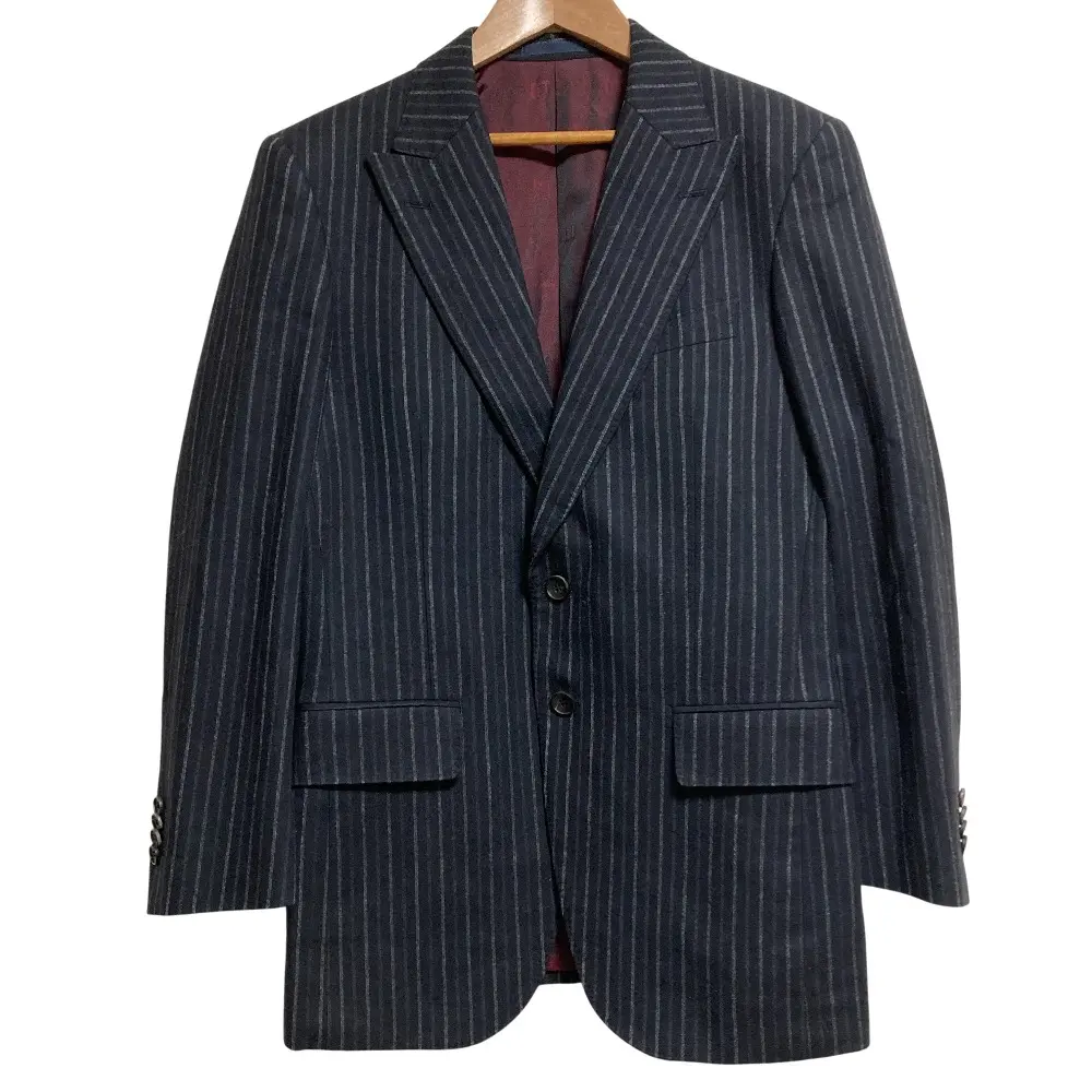 Pre-owned Dunhill Others Small Leather Goods Stripe Flannel Tailored Jacket