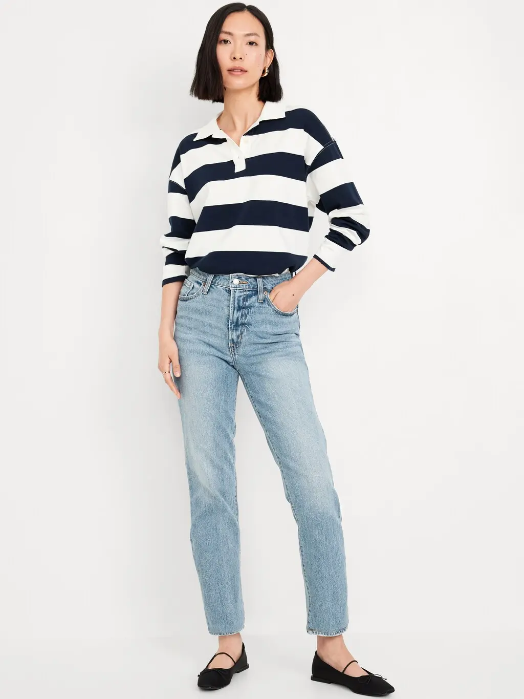 Old Navy Women's High-Waisted OG Straight Ankle Jeans