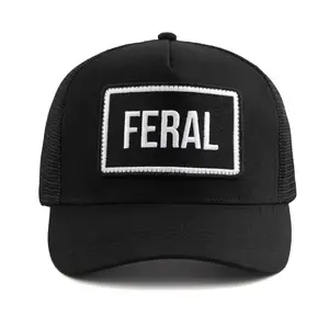 Feral Trucker Hat - Black & White