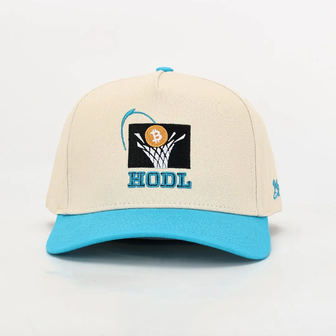 BitCaps Classic - Sky Blue / Sand (Off-White) HODL Hat