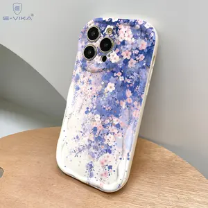 Phone Case: 1 Minimalist Anime Pattern Pure White Scalloped Wavy Border Phone Case, 2D Flat Design Cream Lace Case, Thick Shockproof Phone Case with a Light Luxury Premium Feel, Suitable for, 2D Flat