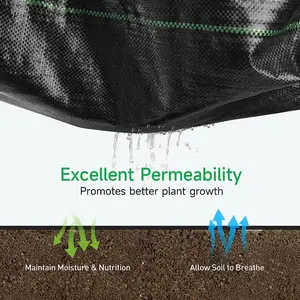3.5oz Weed Barrier Landscape Fabric 3ft x 250ft, Dual-Layer Heavy-Duty Landscape Fabric for Garden, Greenhouse, Pathway, Orchard Weed Control, Easy to Set-up