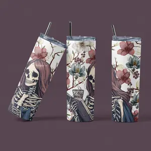 Dark Romance Fantasy Bookish Tumblers 20oz Book Theme - Morally Grey, Trigger Warning, Fanstasy, Haunting Adel.