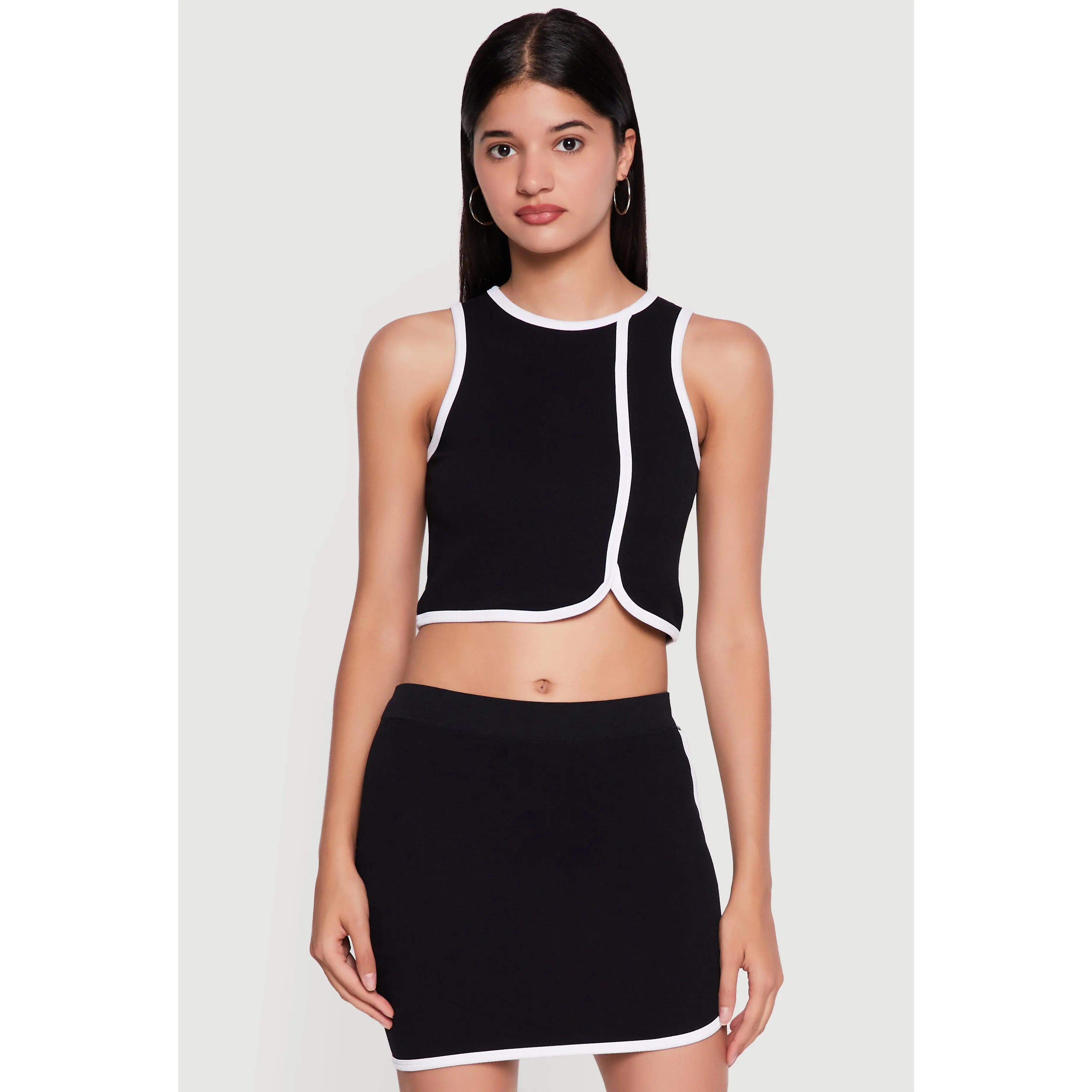 Compression Rib Cropped Tank Top