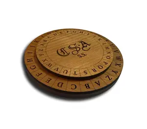 Confederate Army Cipher Disk – Wooden Civil War Code Encryption Tool