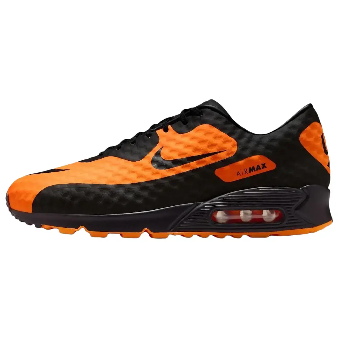 NIKE Men's Air Max 90 Streetwear Sports Sneaker - Bold Colors, Synthetic Mesh, 'Bright Citrus Hypervenom'