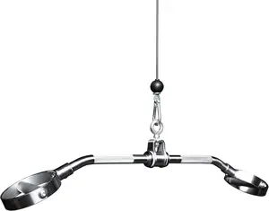 REP Fitness LAT Pulldown and Low Row Cable Machine Attachments and Functional Trainer Attachments – Curl Bar, D-Handle, Ankle Cuff, Tricep Rope, Sports Handle, Straight Bar, Row, Chinning Triangle