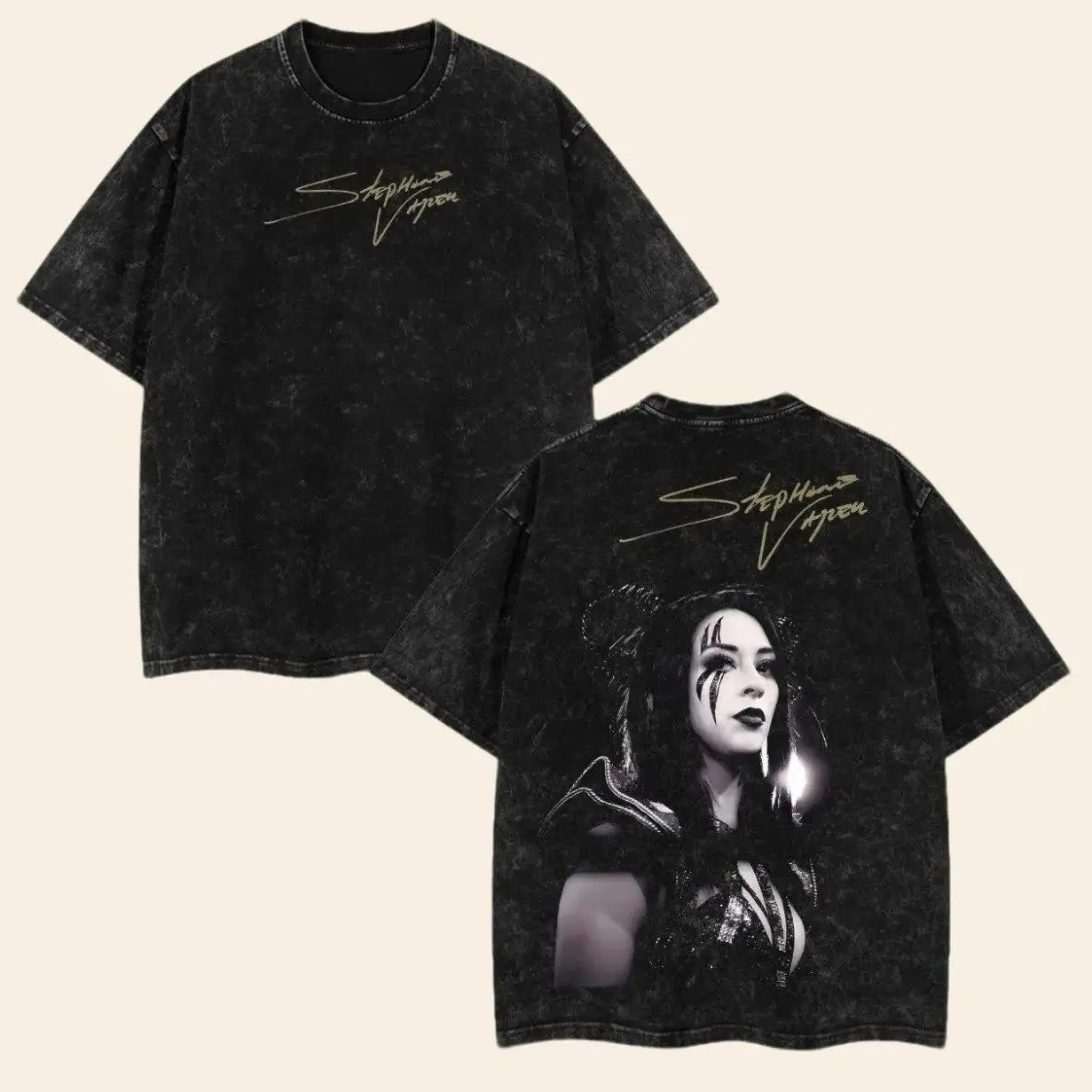Retro Vintage Edition Stephanie Vaquer Wrestling Tee, Wrestler Shirt, WWE Merch MMA Graphic Shirt, Sports T-shirt, Wrestling Gift Cotton Top unisex classic fan oversized Fabric Fit casual shirt wwe fan
