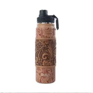 Myra Water Bottle  - Brown Baroque - S-14081