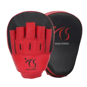 Boxing Focus Mitts Curved Punching Training Mitts Hook and Jab Target Hand Pads for MMA Kickboxing Martial Arts Muay Thai Karate Taekwondo Sparring Coaching Strike Pad