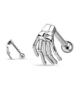 Skeletal Palm Steel Cartilage Barbell