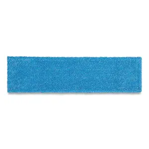 212 MAIN Rubbermaid Commercial RCP2132427 18-in. Adaptable Flat Mop Pads, Blue, 19.5x5.5" Polyester-Nylon, for Cleaning Floor Mop & Floor Moping
