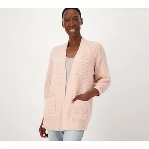 Barefoot Dreams CozyTwist Open Front Cardigan