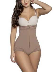 Panty Body Shaper Colombiano Sin Tirantes con Cremallera | Moldea Abdomen y Cintura | Ref. 1035
