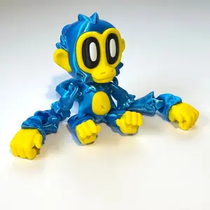 Blob Monkey - 3D Printed Articulating Figure