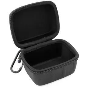 Hard Shell EVA Travel Case with Wrist Strap - Fits Devices and Accessories up to 3.75" x 2.75" x 2.5" - Portable & Non-Scratch - Double-Stitched Zippers - Metal Carabiner Included