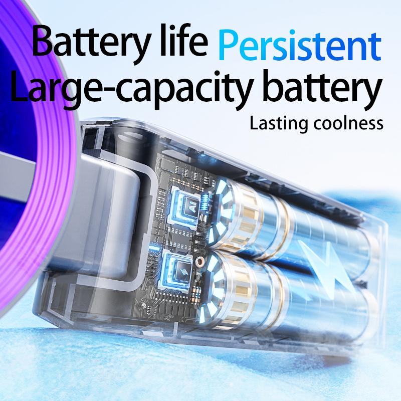 CoolHill Portable Handheld High Speed Fan, 199 Adjustable Level, Foldable Fan for Summer