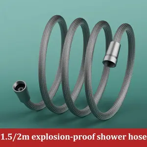 Polyester rope woven shower pipe, 4-point universal pipe, hot water and cold water balanced shower head, explosion-proof connection pipe, Shower Hose