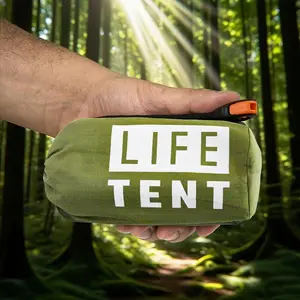 Portable Lightweight Outdoor Tent, Waterproof Pe Material, Easy Setup Triangle Tent for Camping & Hiking, Holds Up to 2 People