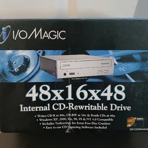 IO Magic 48x16x48 Internal CD-RW Rewritable Drive with Error-Free Disc Creation Technology DR-CDRW4848
