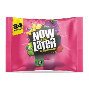 Now and Later Candy, Original Mix, Chewy and Fruity, 24 count Snack Bonbon