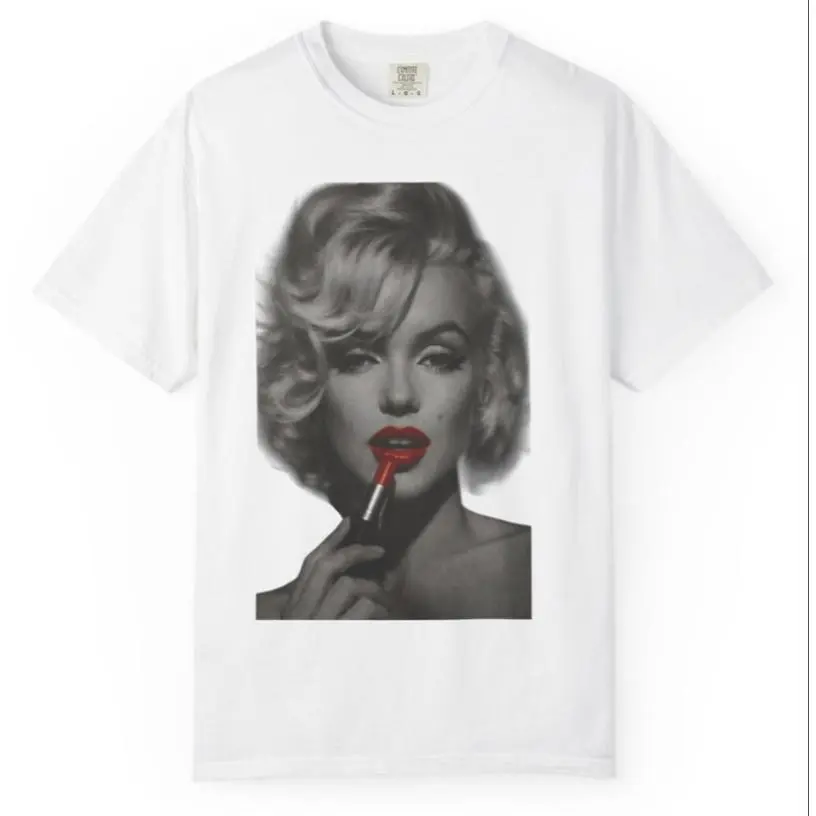 Marilyn Monroe T-Shirt - White, Black, Sizes Small-4XL, Classic Design, Comfortable Fit, Perfect for Casual Wear