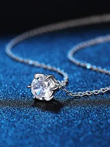 1 PC Charm Cubic Zirconia Necklace Pendant For Women Valentine's Day Gift Wedding Jewelry Sparkling CZ Necklace Fashion Pendants