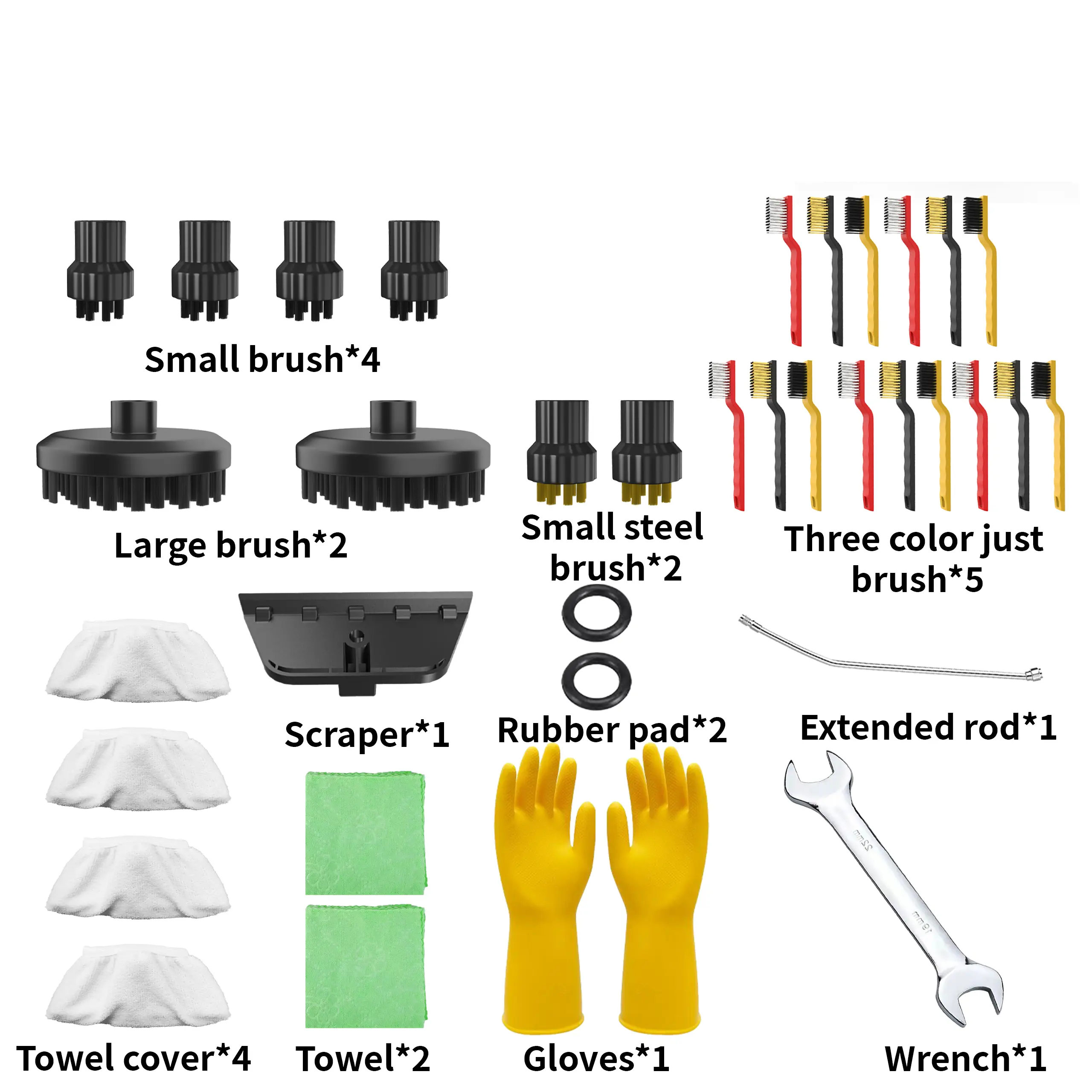 Steam Cleaner Accessory Kit (Sold Separately) - Deep Dust Removal Tool for Kitchen/Bath Household Cleaning Tasks