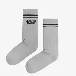 Men's Logo Sport Striped Socks — Gray