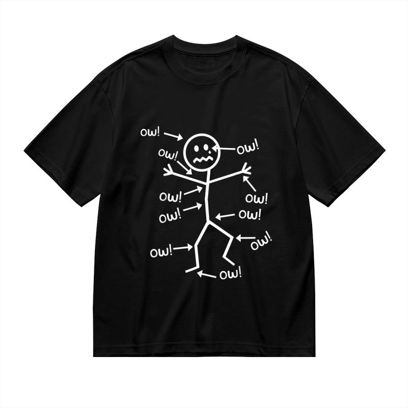 Women's Chronic Pain Awareness Humorous Cotton Crew Neck Short Sleeve T-Shirt - Boho Style, Comfortable, Easy Care, Perfect Fit, Summer Casual Beach Wear