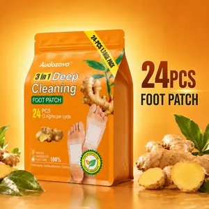 24PCS Ginger Infused Foot Patches, 3-in-1 Foot Care Pads, Natural Formula Soothing Patches for Relaxation & Restful Sleep, Daily Comfort Foot Pads