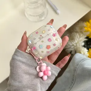 Apple AirPods Pro 3 Earphone Case, Full Screen Small Floral Design, Compatible with Gen 2/3/4, Wireless Earbud Shell, Dirt-Resistant, Shockproof